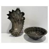 Antique primitive metalware cake or jello..