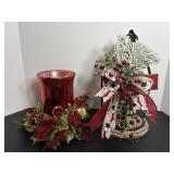 Decorative Christmas candle holders & flameless...
