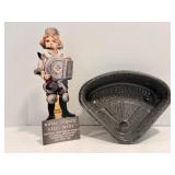 Vtg graniteware corner strainer & 1996 royal...