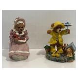 Vtg Bear figures 4'H