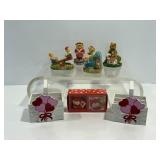 Valentine's Day figures 3'H & misc