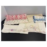 Vtg recangular crocheted doilies - various sizes..