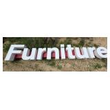 Metal furniture sign 120'x 18.25' x 10' ...