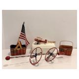 Vtg Patriotic pinwheel spinner, miniature ...
