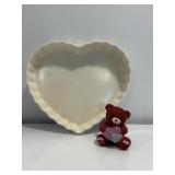 Vtg Pfaltz Coraff heart shaped oven baking...