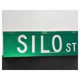 Silo St aluminum sign 17.75' x6'
