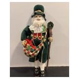 Vtg Irish Santa resin figurine