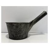 Antique primitive metalware dipper or scoop