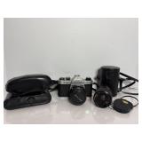 Vtg Pentax Camera K1000 35mm SLR & extra...