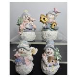 K's Collection snowmen figurines