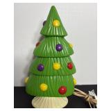 Vtg Blow mold lighted Christmas tree - untested