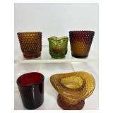 Vtg Votive candle holders various kinds
