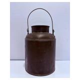 Antique primitive metalware pail