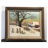 Framed H. Hangrore print 13' x 27'