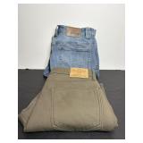 Duleth & weatherproof flannel lined jeans 34-30...