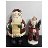 Holiday wishes Santa's 13'H & 10'H