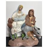 Vtg Mary & Joseph figurine holding baby Jesus ...