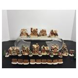Vtg Miniature Christmas village