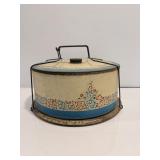 Vtg tin cake carrier