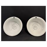 Vtg Blue & white graniteware bowls 4' dia