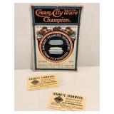 Vtg Cream city ware brochure & American ...