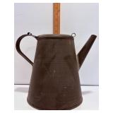 Antique primitive metalware pitcher