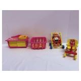 1972 Remco Sweet April Doll, Playpen & Misc