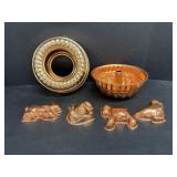 Vintage Copper Molds