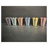 Vintage German EMKA Anodized Aluminum Cups 1.75'H