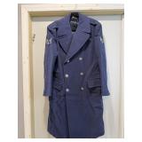 39R US Air Force Wool Trench Coat & Paper