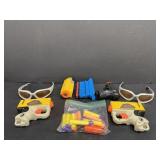 Vintage Nerf Guns, Protective Glasses & Misc