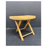 Vintage Wood Folding Stool