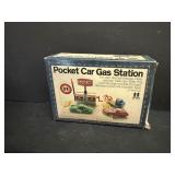 Vintage Pocket Car Gas Station