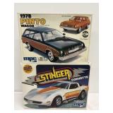 MPC 1978 Pinto 1/25 & Stinger Corvette 1/20