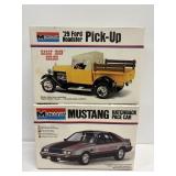 Vintage Monogram 29 Ford Roadster Pickup & Mustang