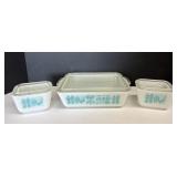 1-1/2C&1-1/2qt Pyrex Amish Butterprint Dishes
