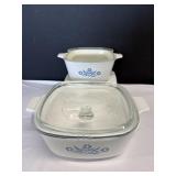 22oz & 1-1/2qt Corningware Dishes with lids