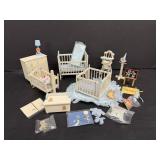 Vintage Lundby Doll House Nursery