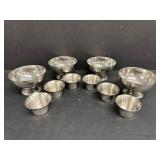 Stainless Footed Bowls & Condiment Cups