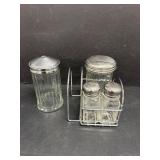 Diner Style Cream, Sugar, Salt & Pepper Set