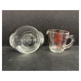 Fire King Bowl & Pyrex Measuring Cup