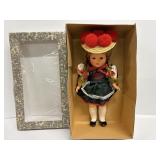 Vintage Trachten Puppe Folklore 12' Doll & Box