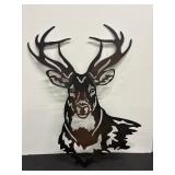 Deer Head Metal Wall Art