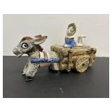 Vintage Lidded Donkey Figurine