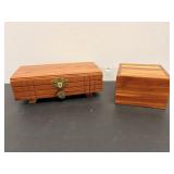 Wood Boxes 8.5"x4.5"x3" & 4.5"x4.5"x3"