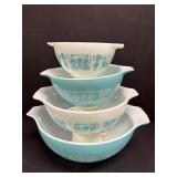 Vintage Pyrex Bowls 4qt, 2.5qt, 1.5qt & 1.5pt