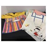 Kids Apron, Bib, Duck Towel & Doll Blanket