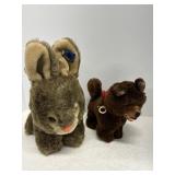 Vintage Applause Bunny & Talking Dog (nonworking)