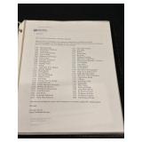 Binder of 1st Day Issue Stamps 1/3/2012-12/1/2012