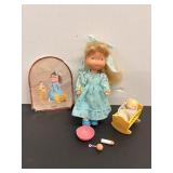 Vintage Holly Hobbie Carrie Doll & Accessories